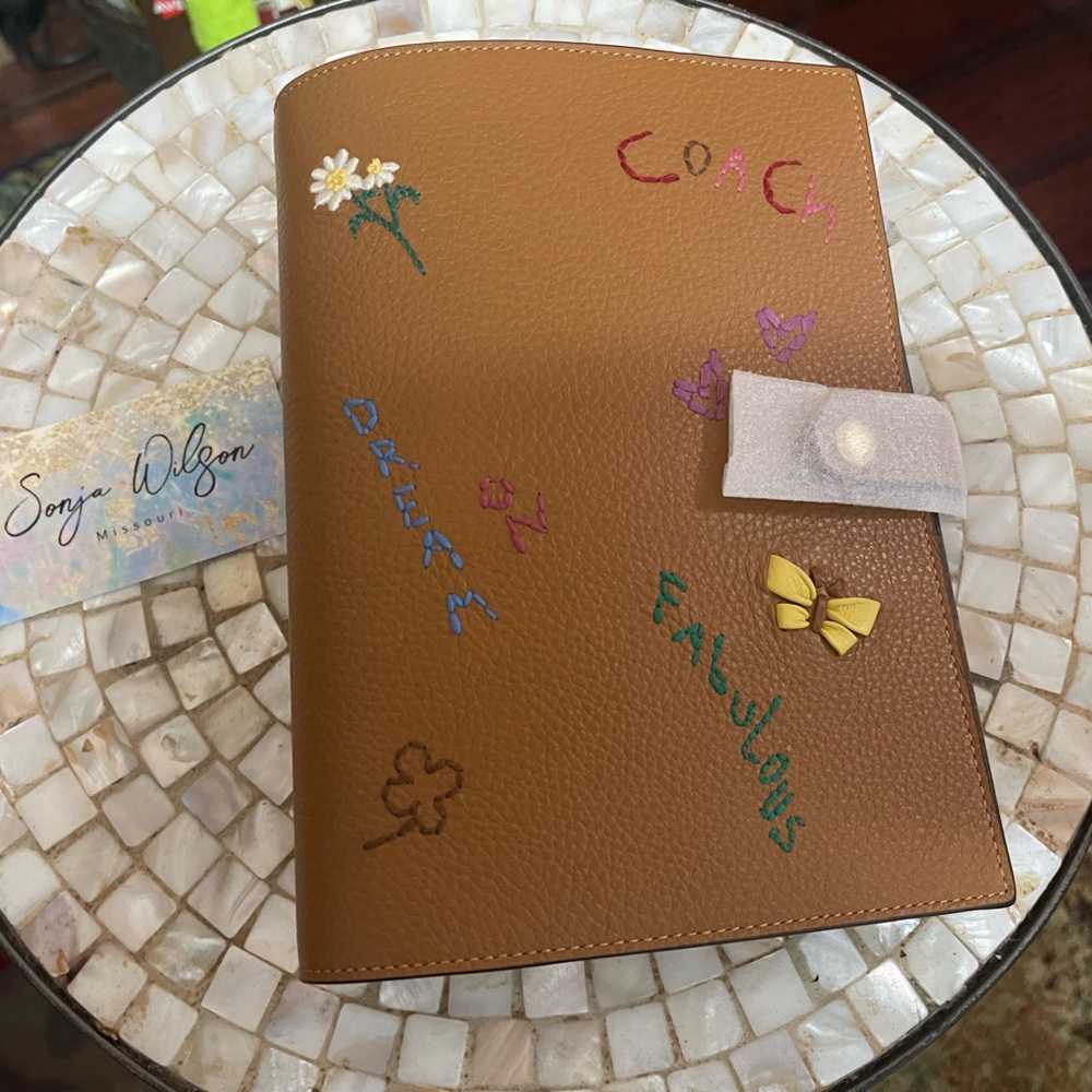 Coach Notebook With Diary Embroidery